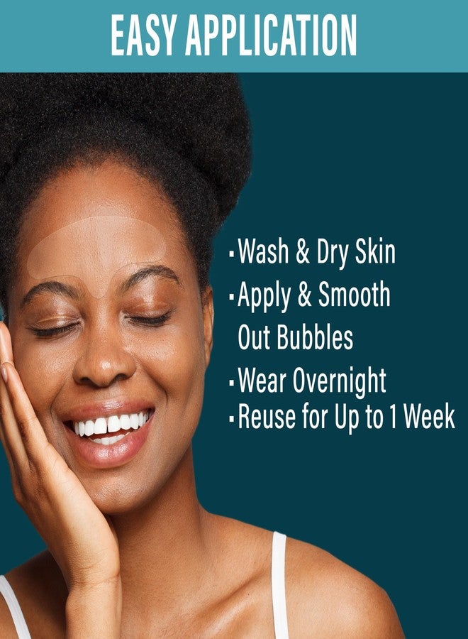 نوفاديرميس لصقات سيليكون نوفاديرميس لتجاعيد الجبهة - لصقات مضادة للشيخوخة للتجاعيد للوجه للاستخدام الليلي - تقلل من الخطوط الدقيقة والتجاعيد (الجبهة، عبوة من 6 قطع) - Image 4